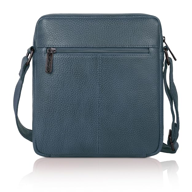 Genuine Leather Crossbody Messenger Sling Bag | Men | 6 Pockets | Office & Travel