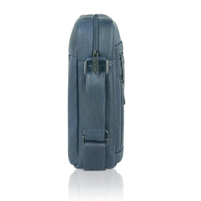 WildHorn genuine leather crossbody messenger bag men blue lifestyle crossbody wear — bags.mu Mauritius