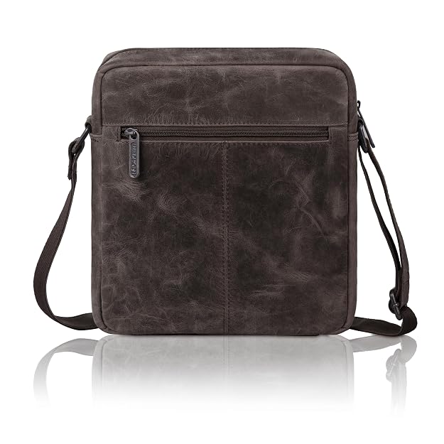 WildHorn genuine leather crossbody messenger bag men brown hunter lifestyle wear — bags.mu Mauritius