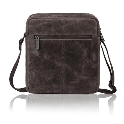 WildHorn genuine leather crossbody messenger bag men brown hunter lifestyle wear — bags.mu Mauritius