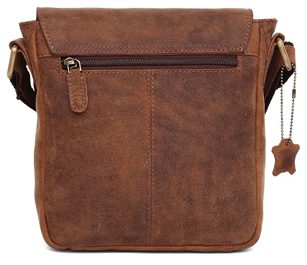 WildHorn Leather Sling Bag Tan Hunter – Back View