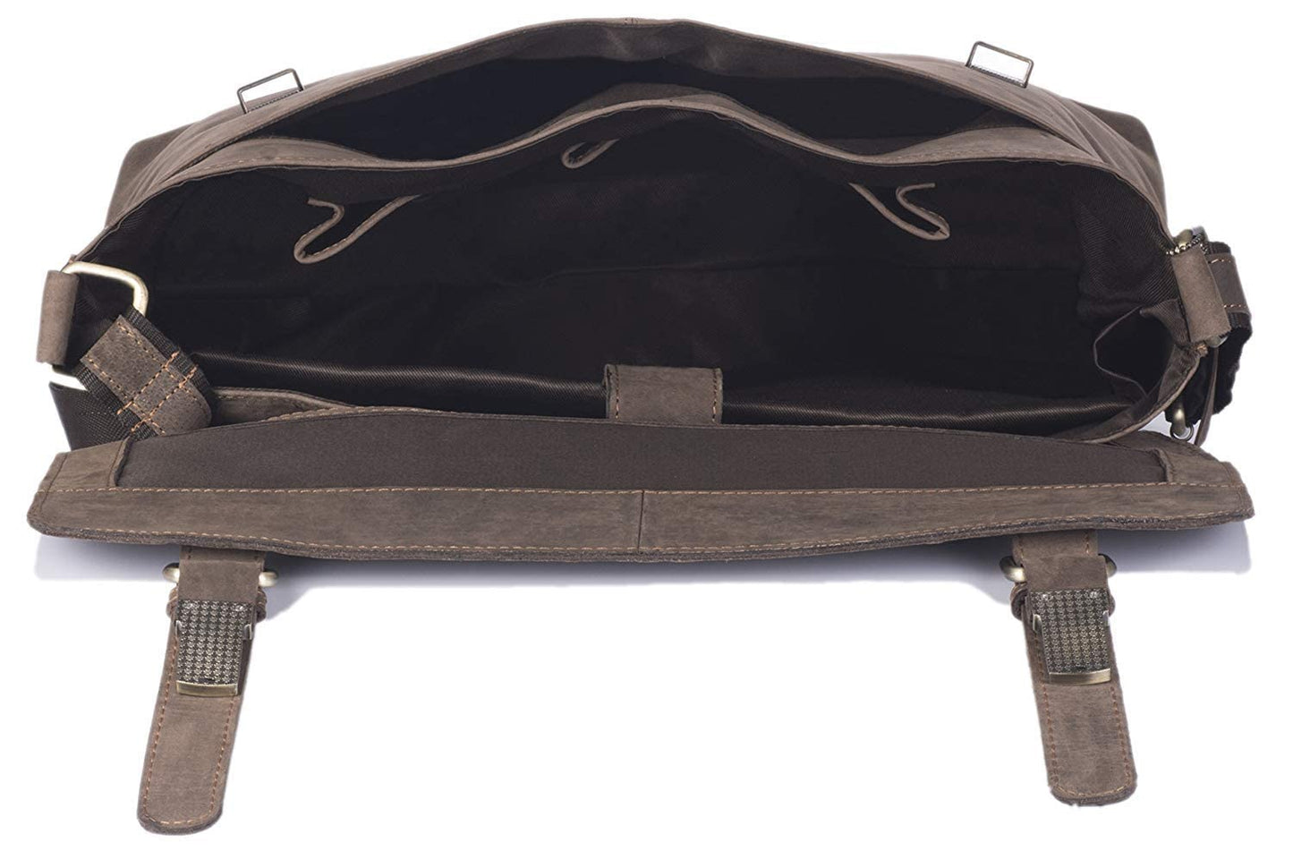 WildHorn leather laptop bag - adjustable shoulder strap detail - bags.mu Mauritius