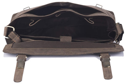 WildHorn leather laptop bag - adjustable shoulder strap detail - bags.mu Mauritius